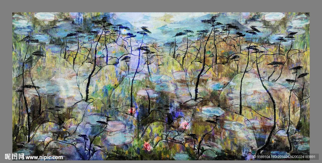 抽象油画