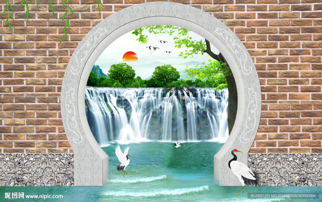 3d山水风景画