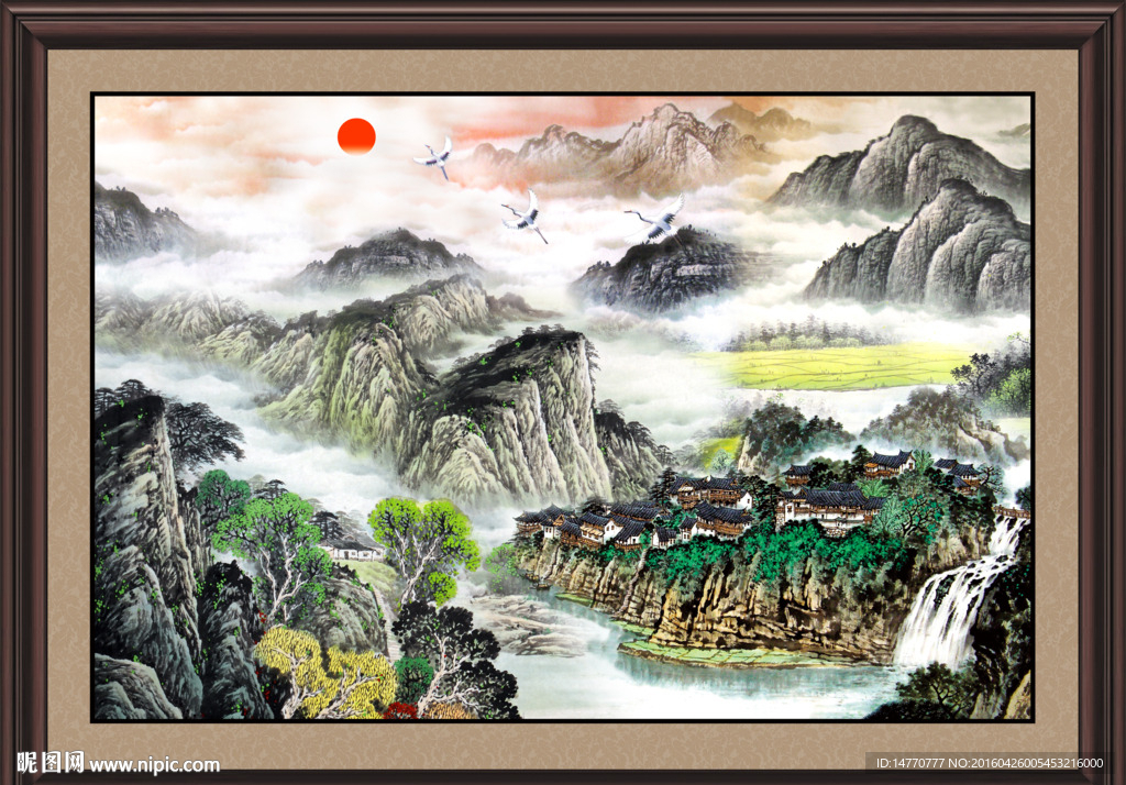 国画山水画