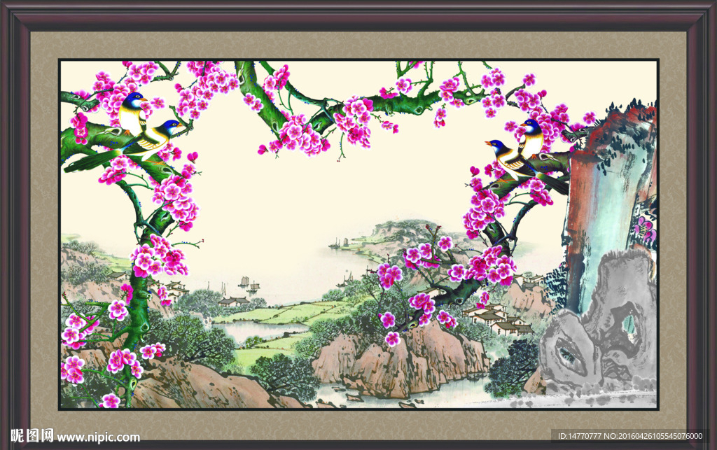 国画梅花