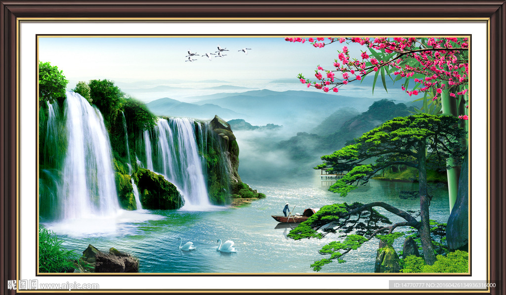 迎客松风景