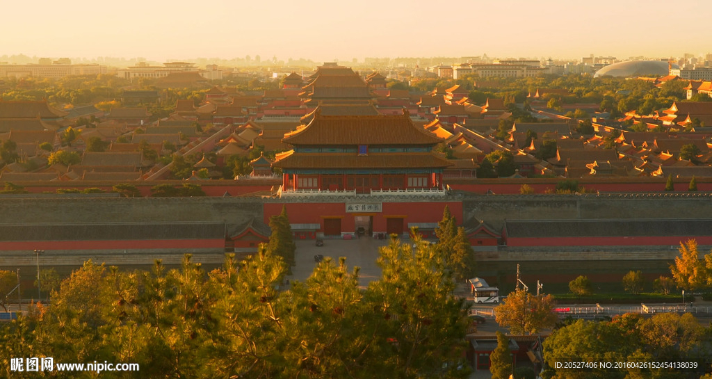 北京故宫城市风景高清实拍素材