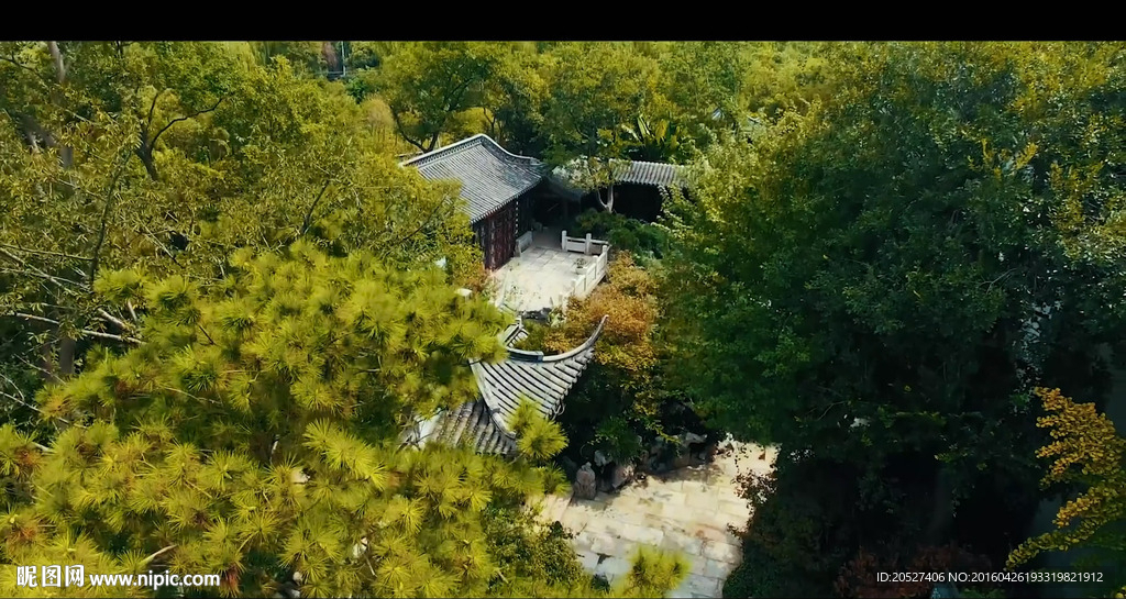 江南园林水墨中国风古建筑视频