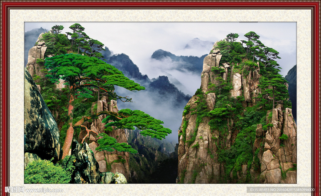 迎客松风景