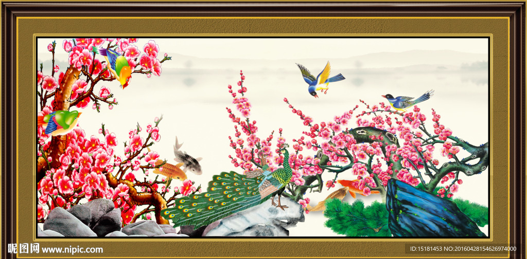 梅花花鸟