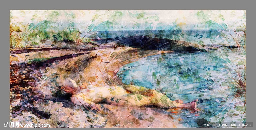 抽象油画