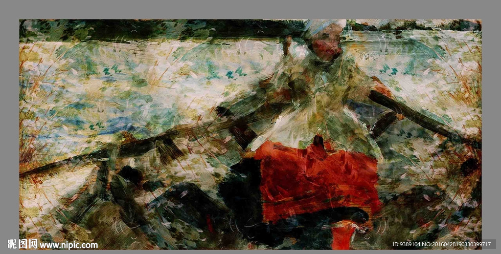 抽象油画