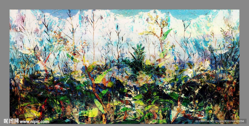 抽象油画