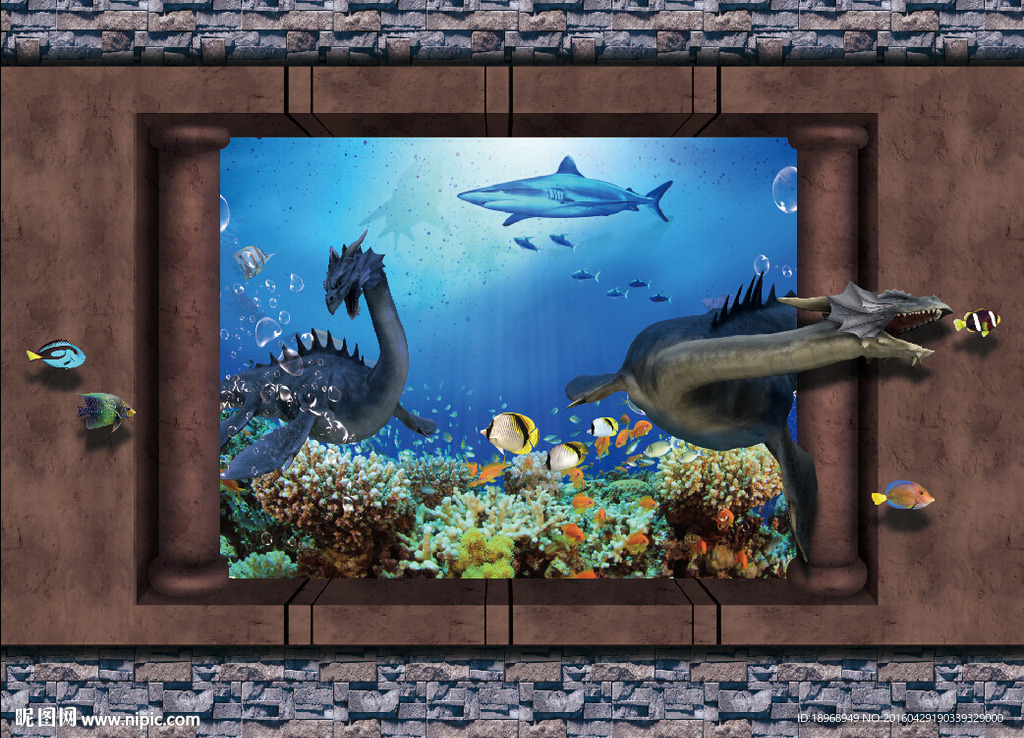 海洋主题3D立体画展