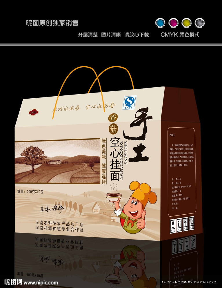 食品包装展开图