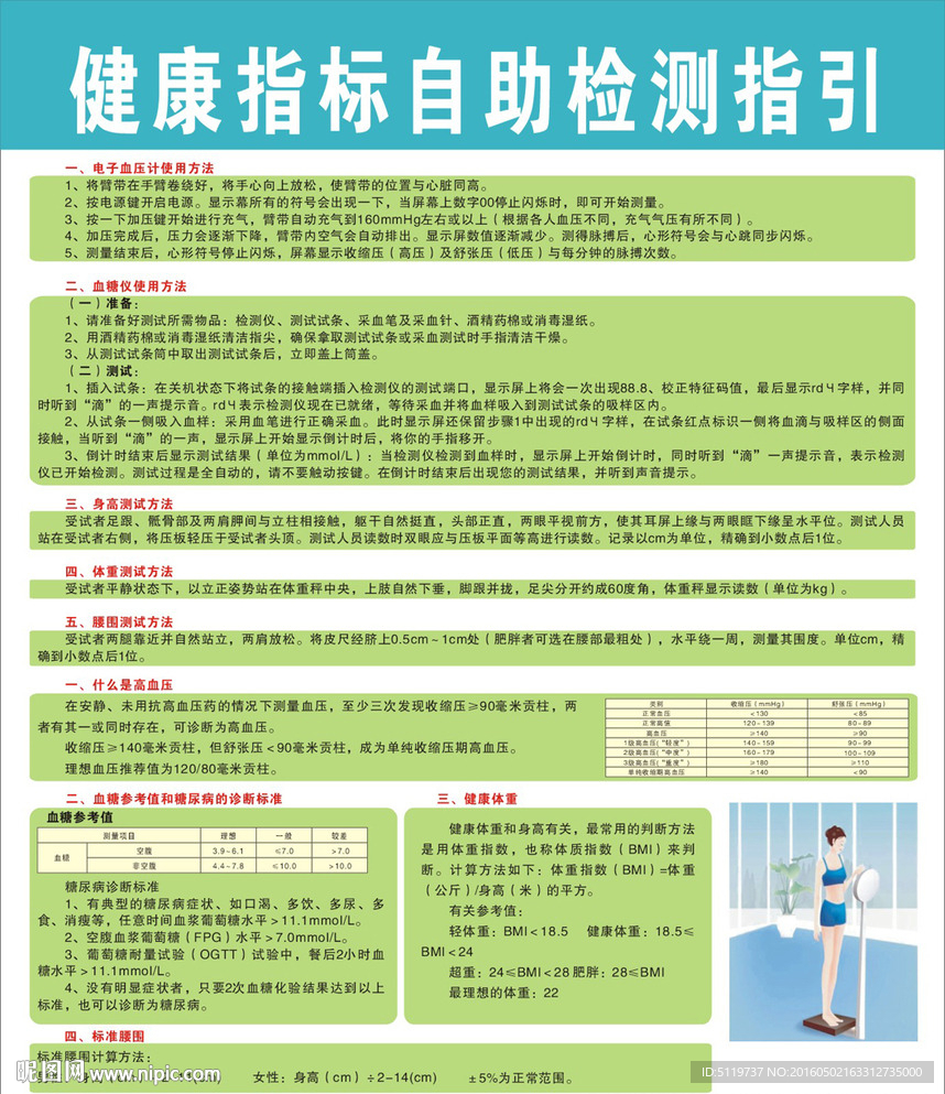 健康指标自助检测指引