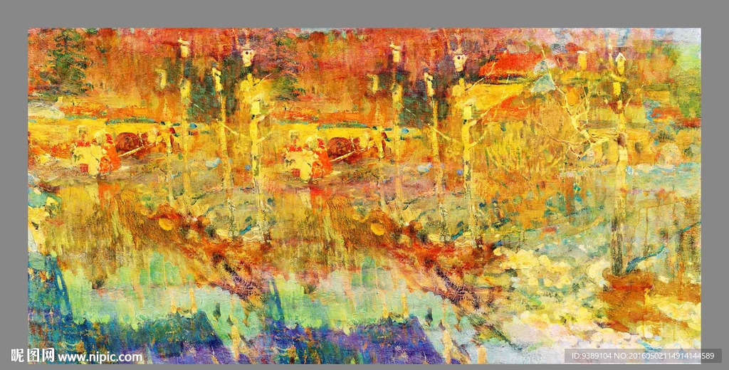 抽象油画