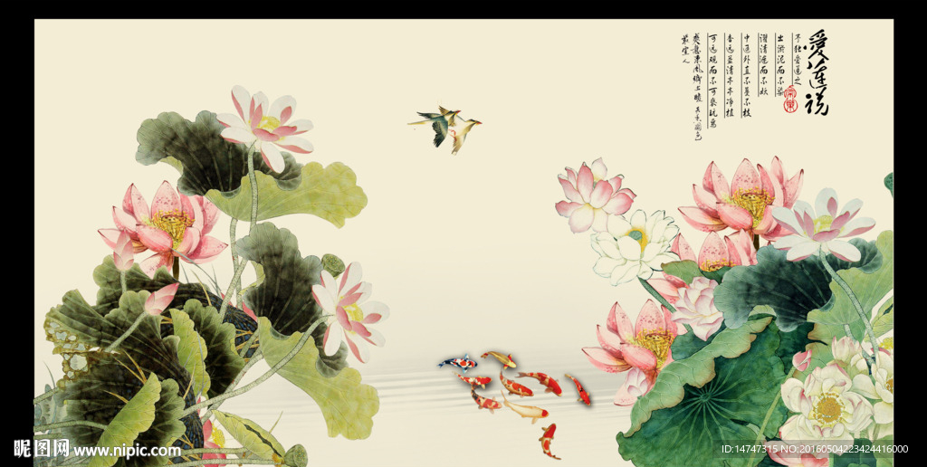 爱莲说 荷花