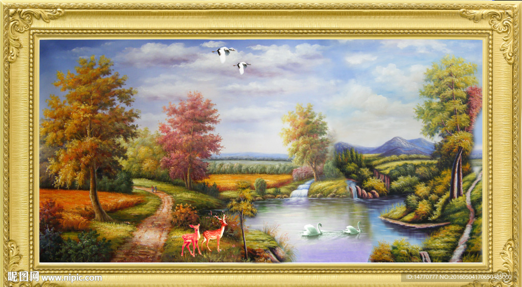 风景 油画