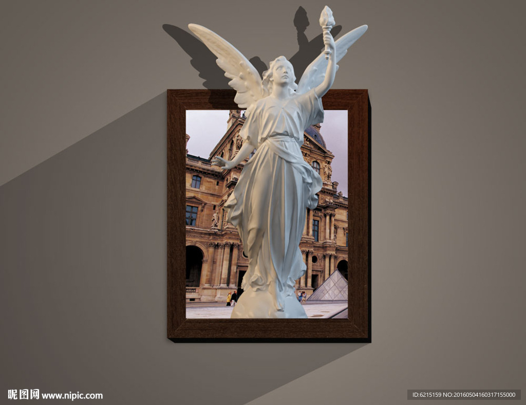 3D天使女神立体画