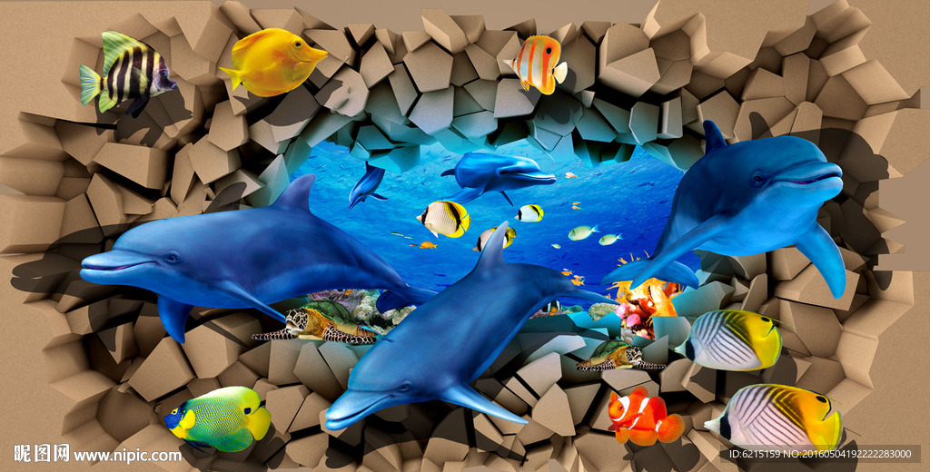海洋3d立体画图片