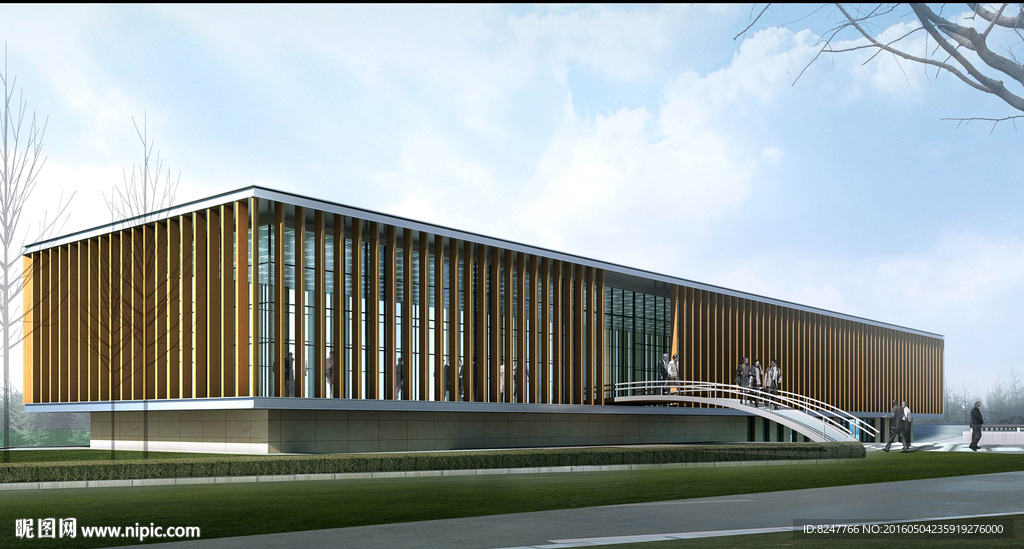 某会所白天建筑效果图