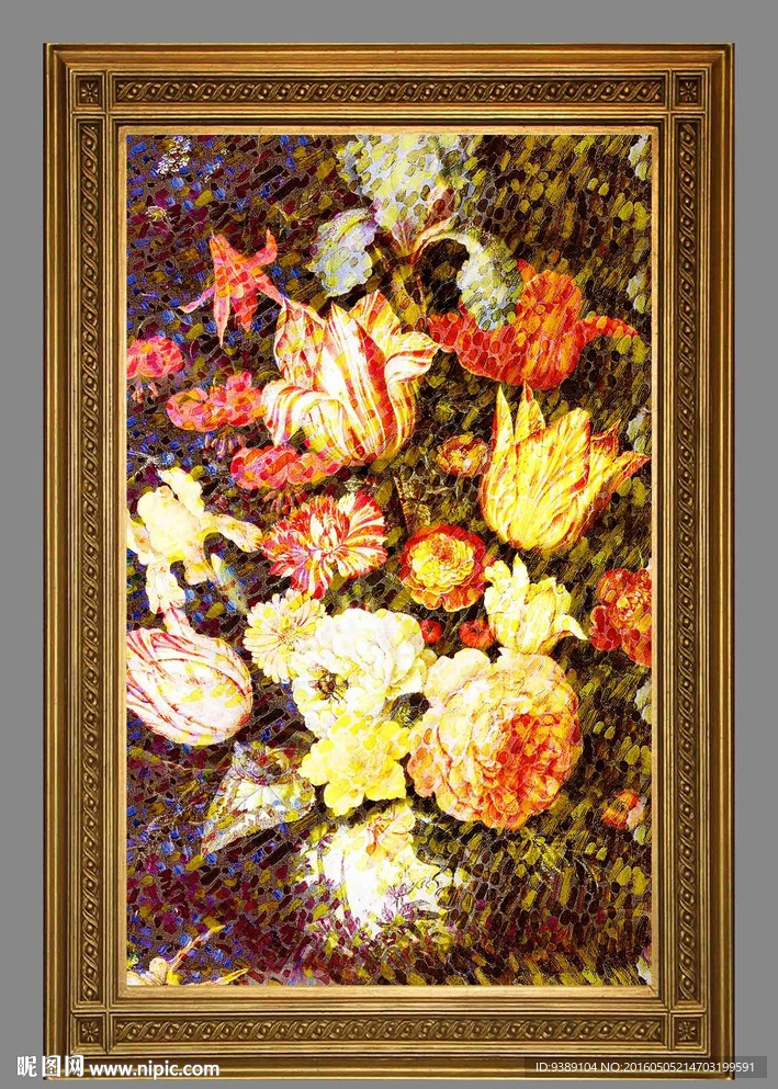 花卉油画