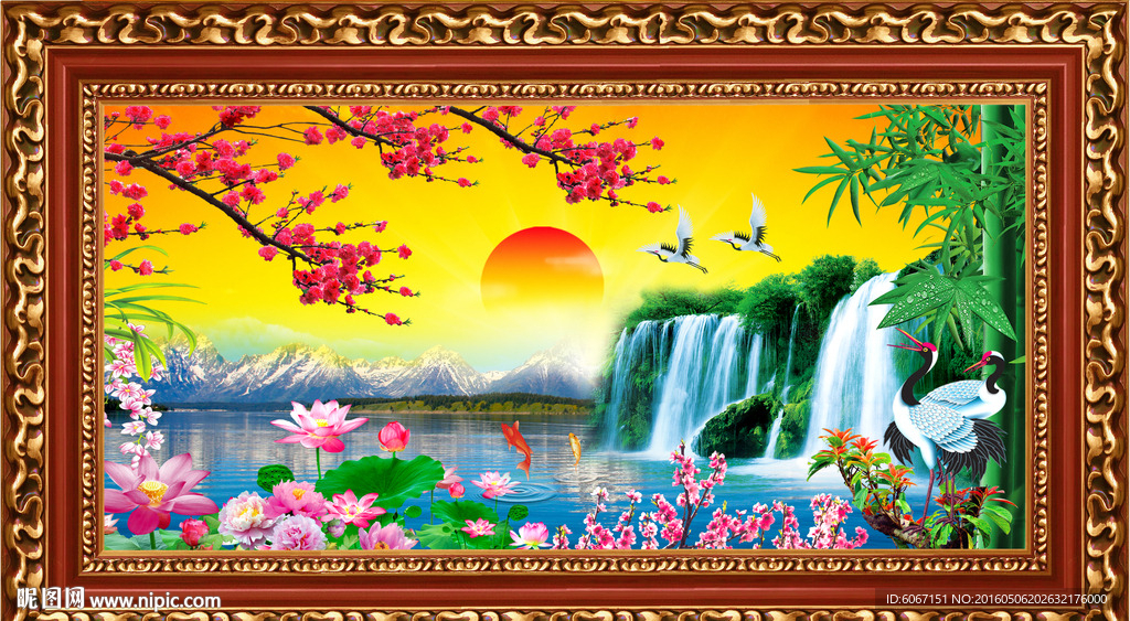 巨幅山水画