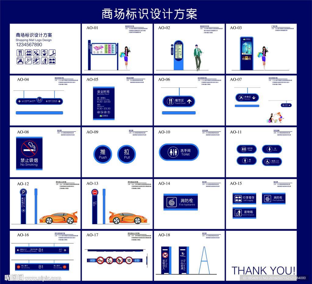 购物广场导视标识