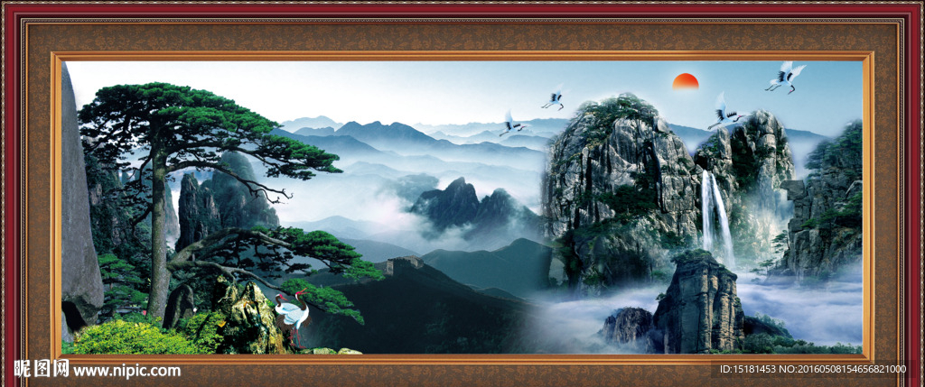迎客松风景