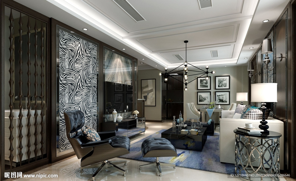 现代奢华客餐厅