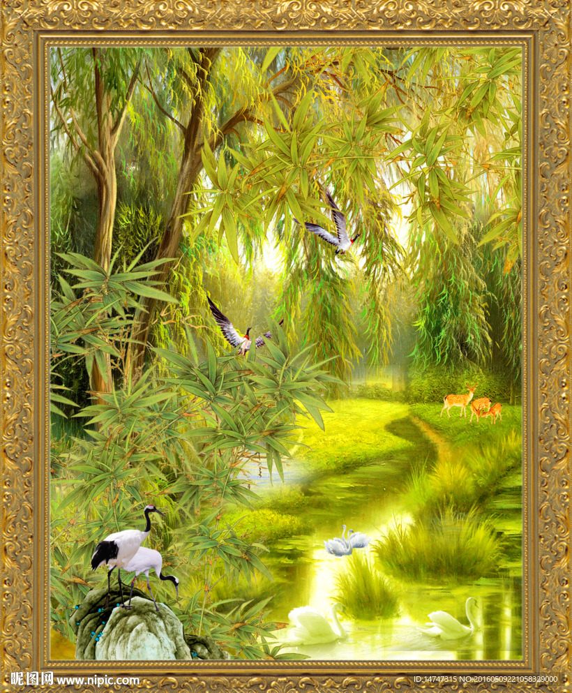 欧式风景油画