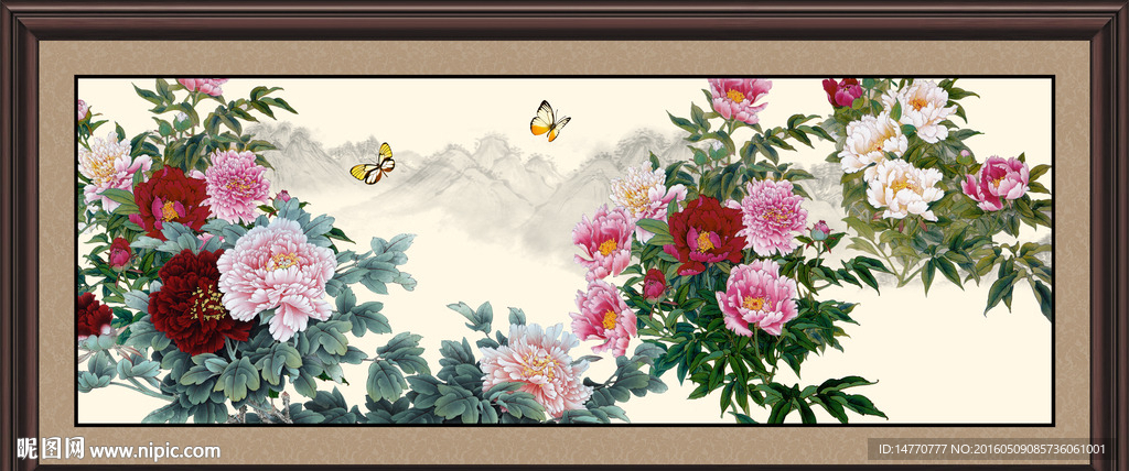 牡丹国画