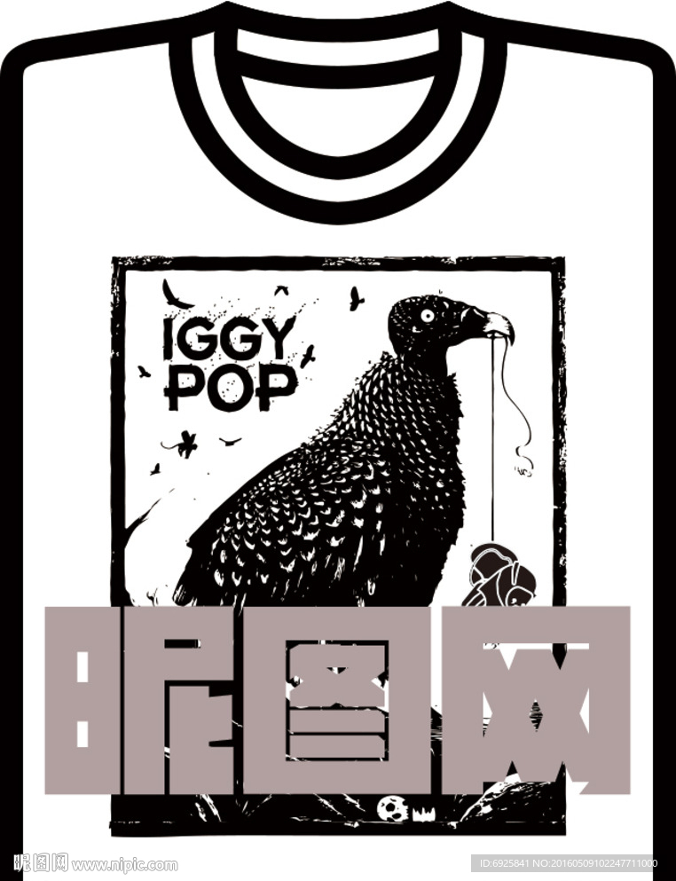 卡通动漫爆款文化衫t恤矢量