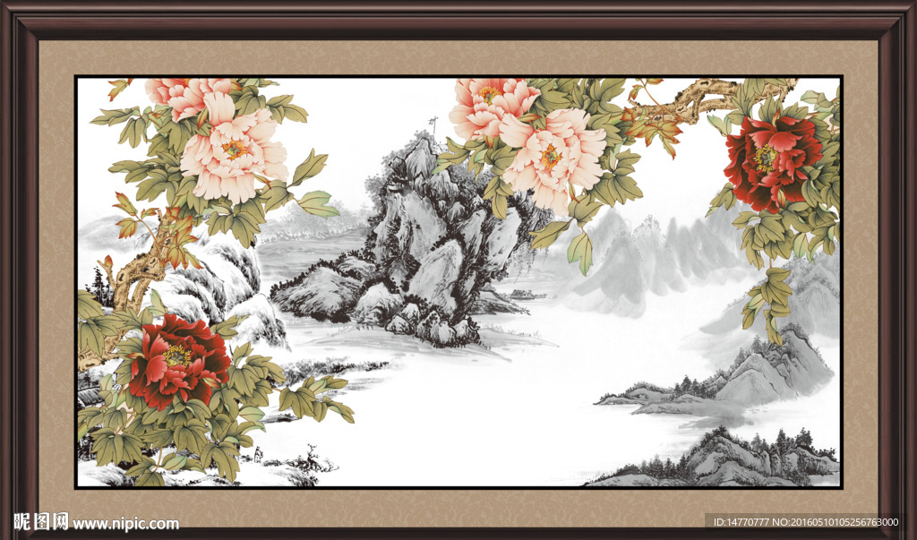 国画牡丹