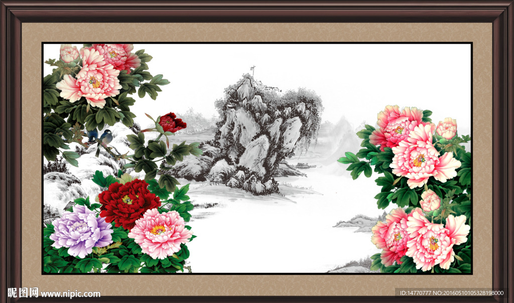 国画牡丹