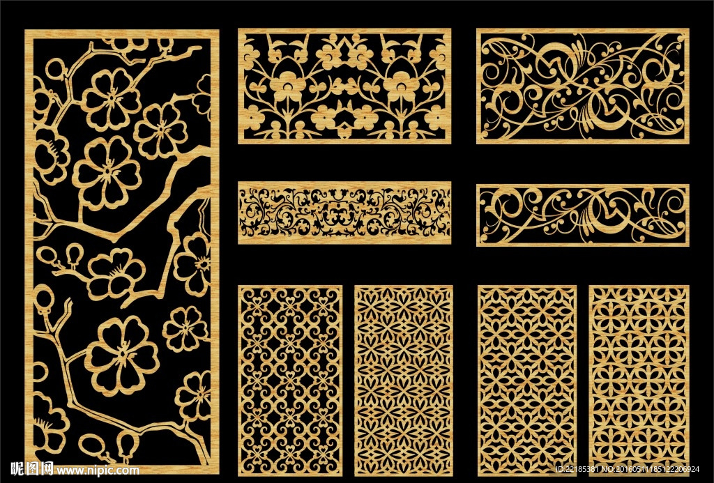 镂空雕花