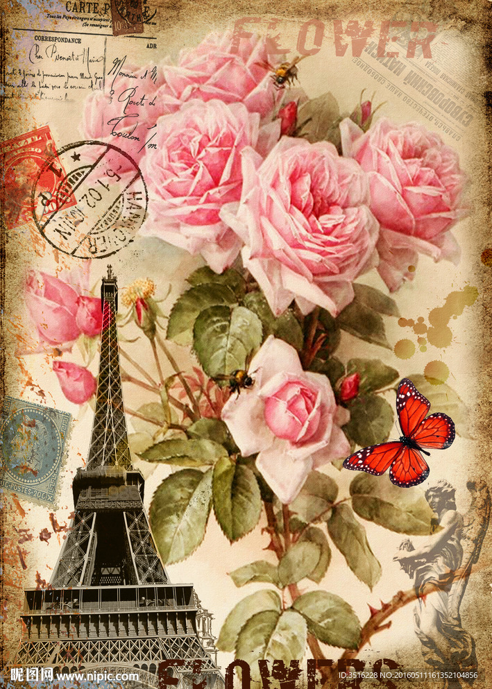 欧式复古装饰画