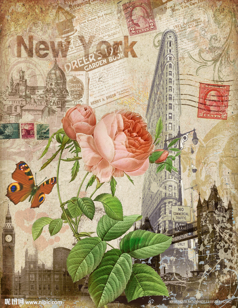 欧式复古装饰画