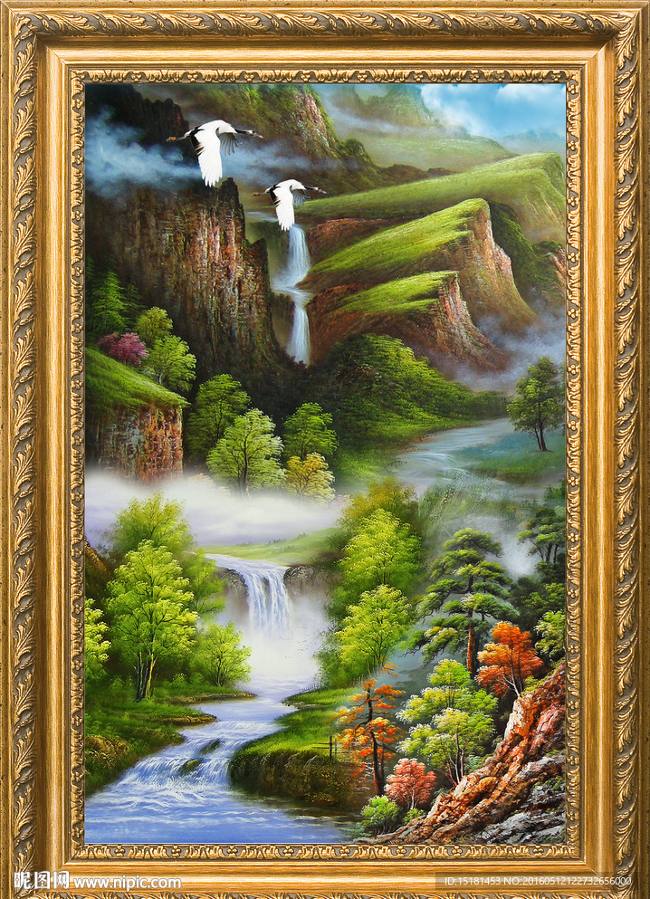 山水油画