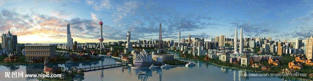 世界标志性建筑 动画