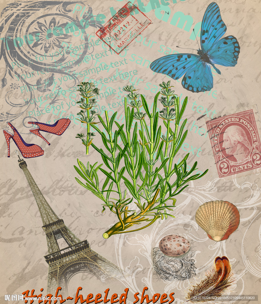 欧式复古装饰画