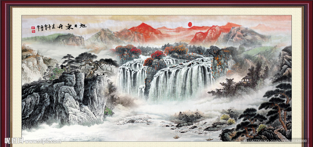 巨幅山水画