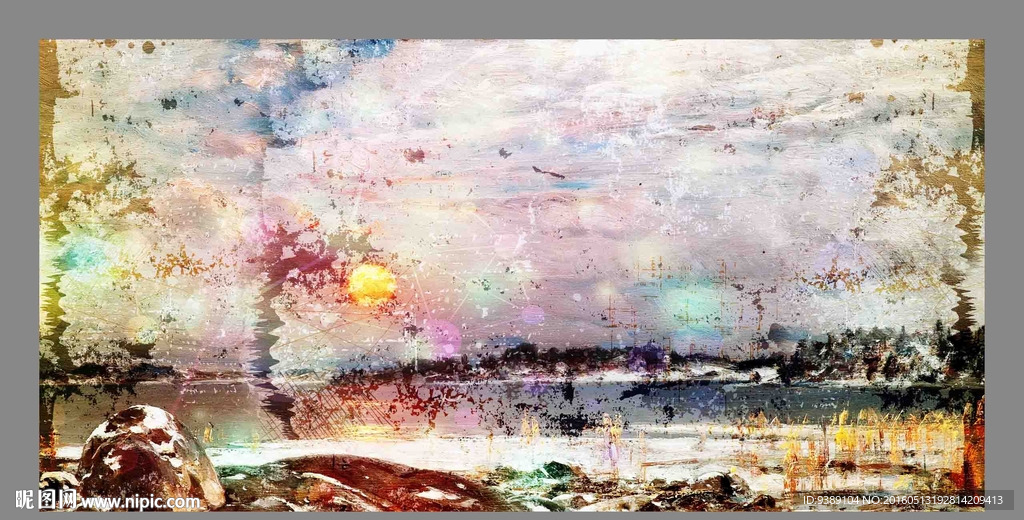 抽象油画