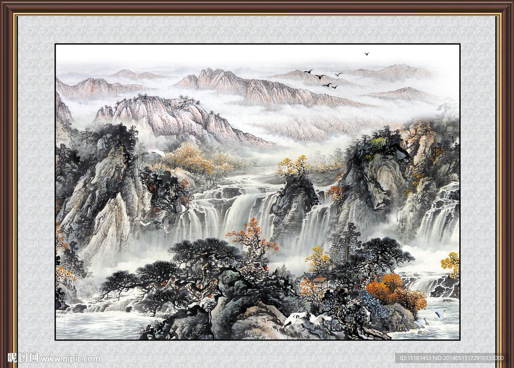 巨幅山水画