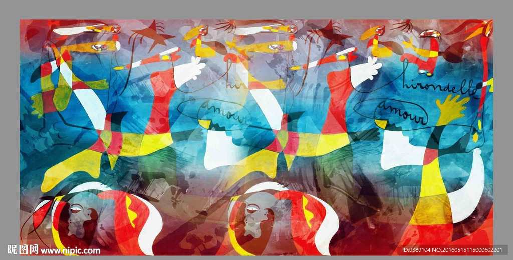 抽象油画