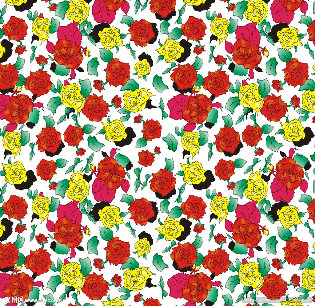 大花 矢量 匹装