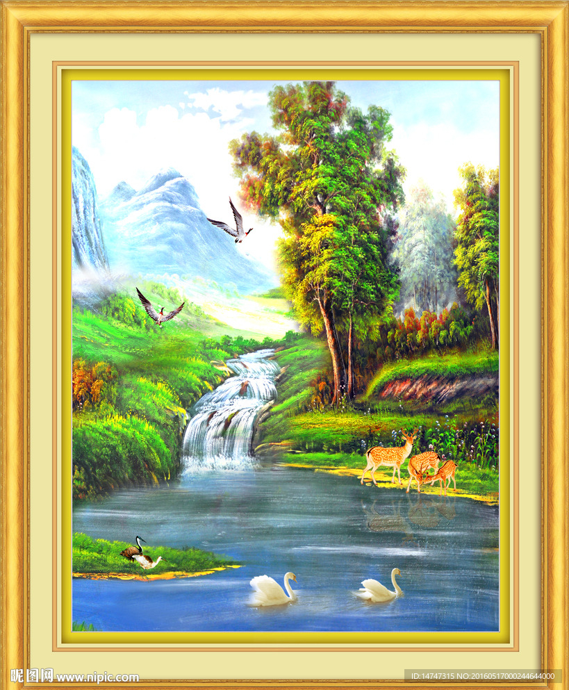 山水油画