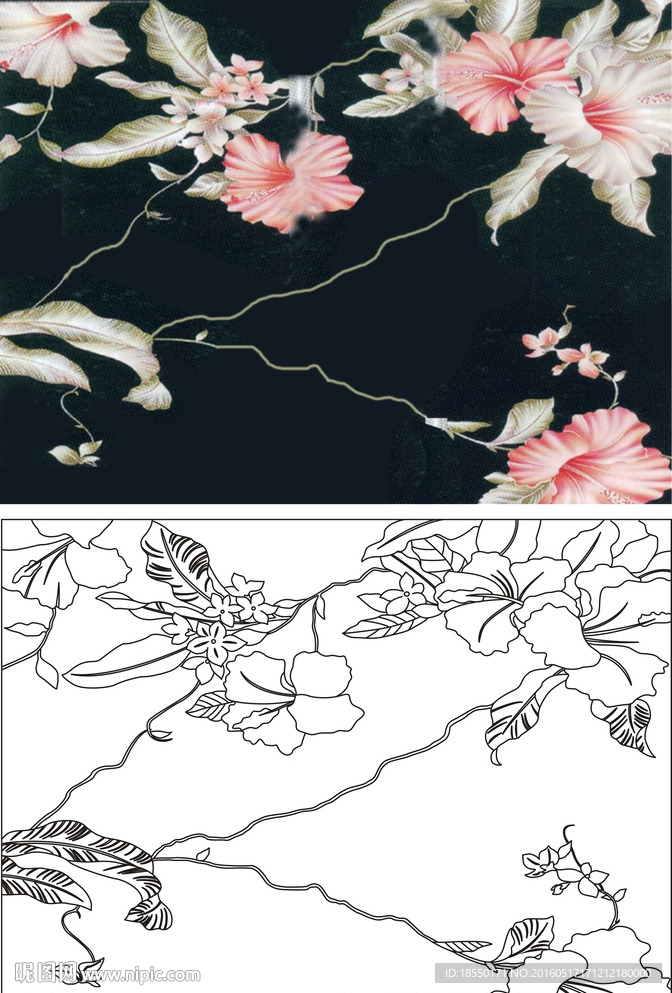 抽象花