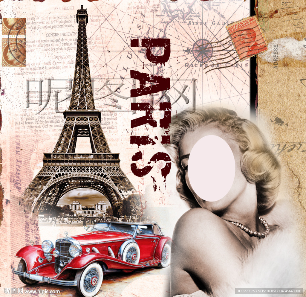 欧美复古美女图片