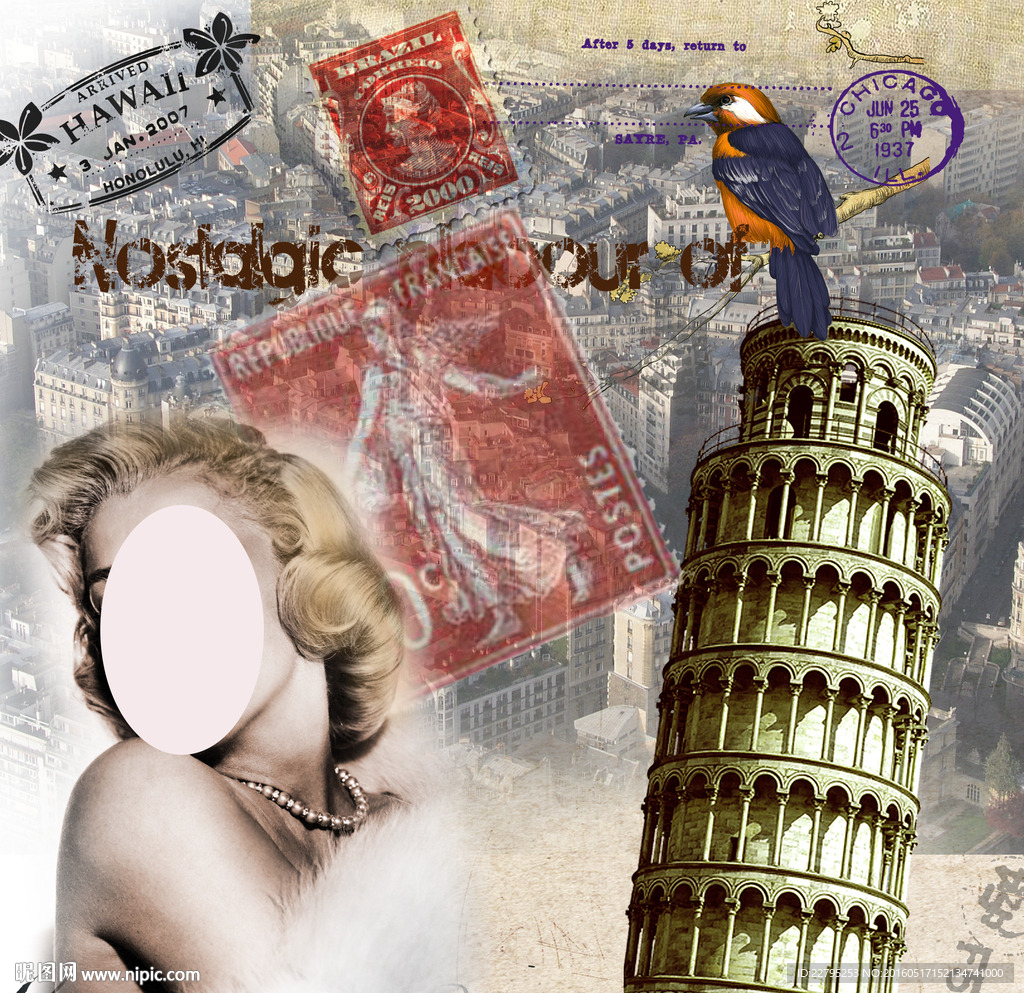 欧美复古美女图片