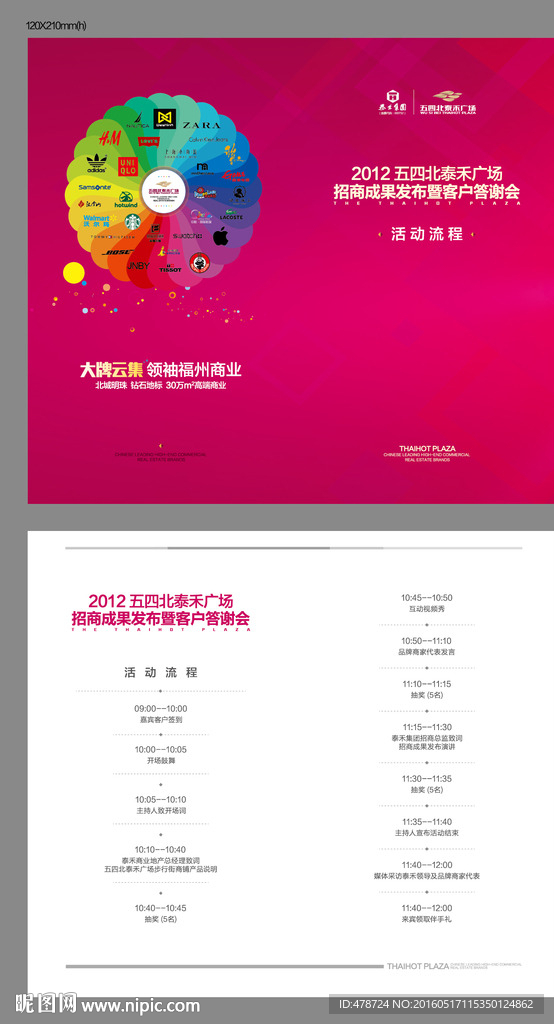 活动流程表