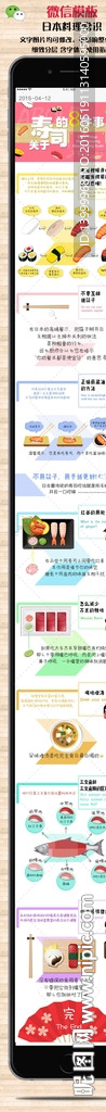 寿司日本料理常识微信模板