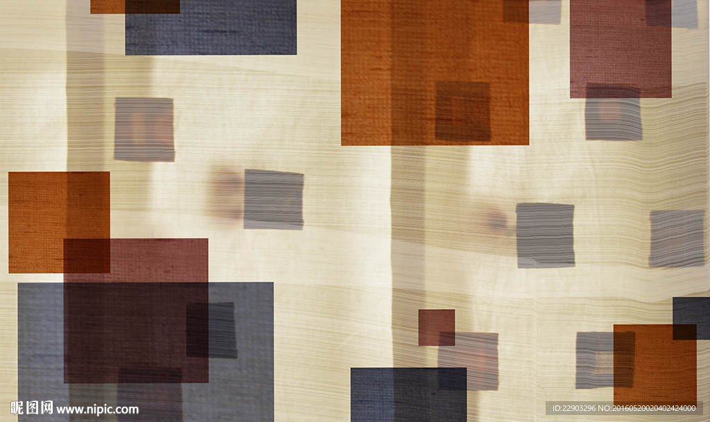 现代简约抽象图案背景墙