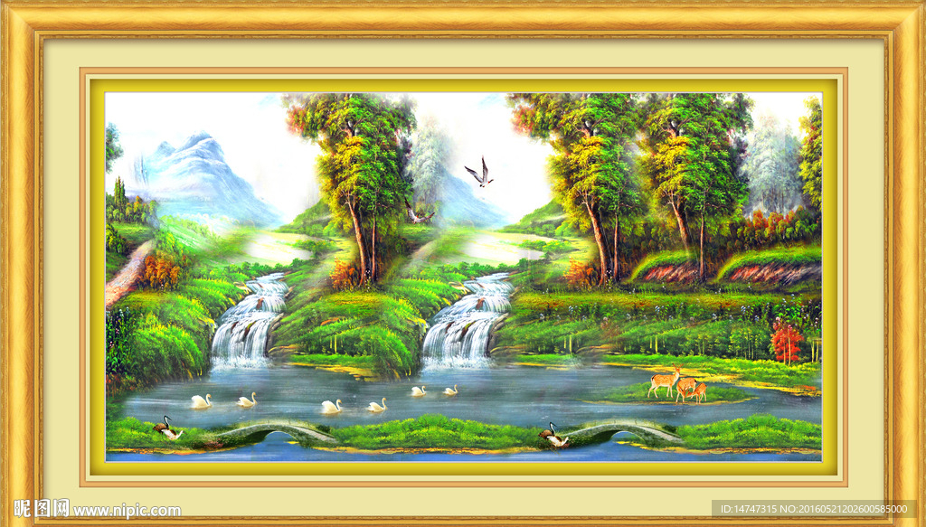 山水油画